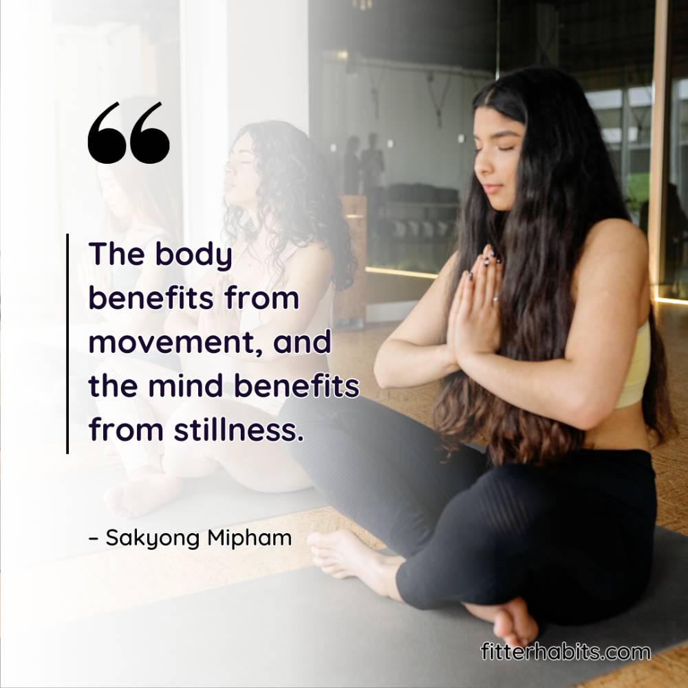 Yoga quotes about stillness